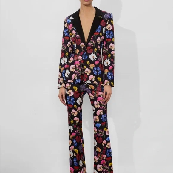 Timeless Blossom RMP bootcut pant  by Alice and Olivia size 0 - Picture 3 of 4